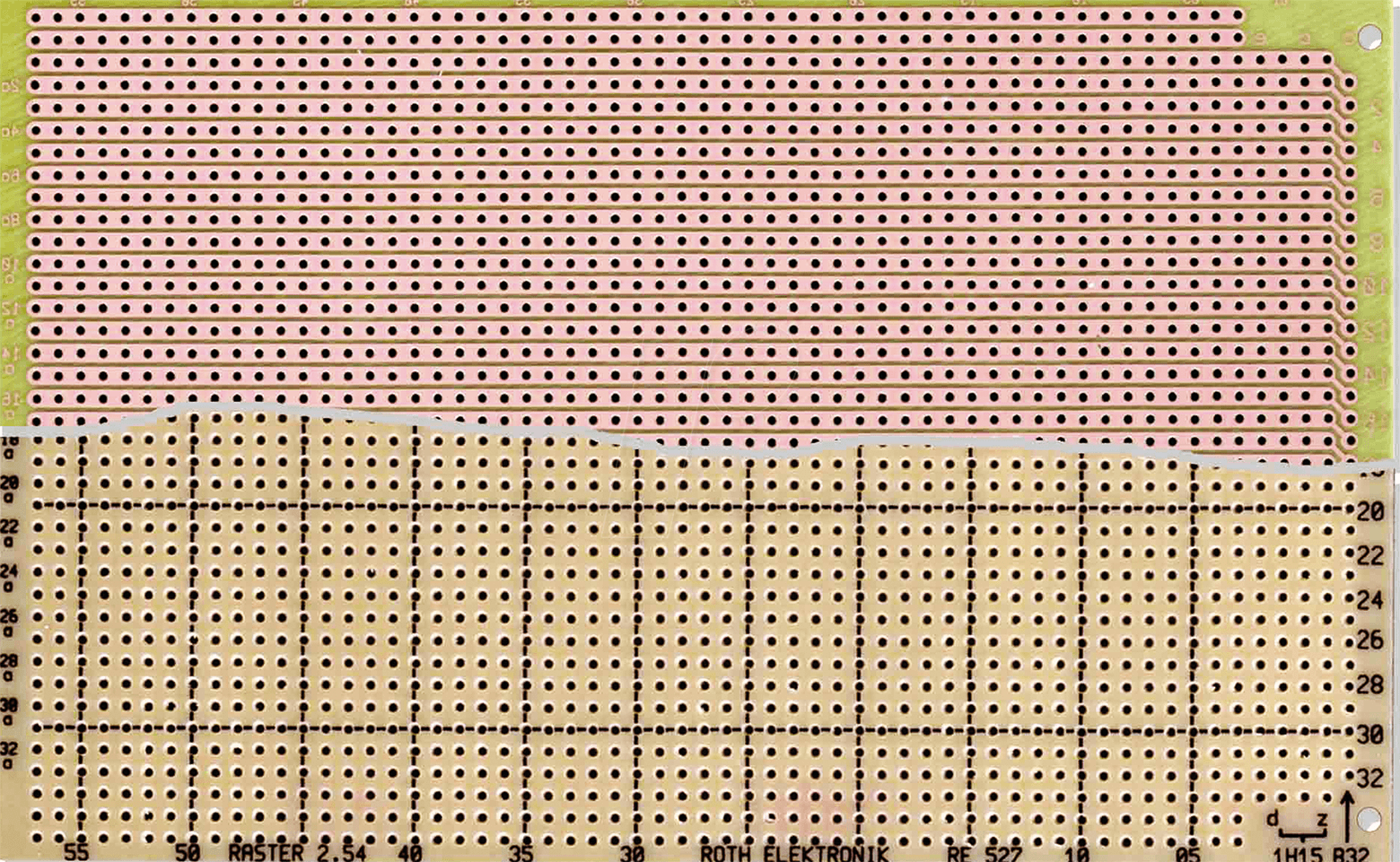 RE 527HP - Laborkarte, Hartpapier, Lötlack, 160x100mm