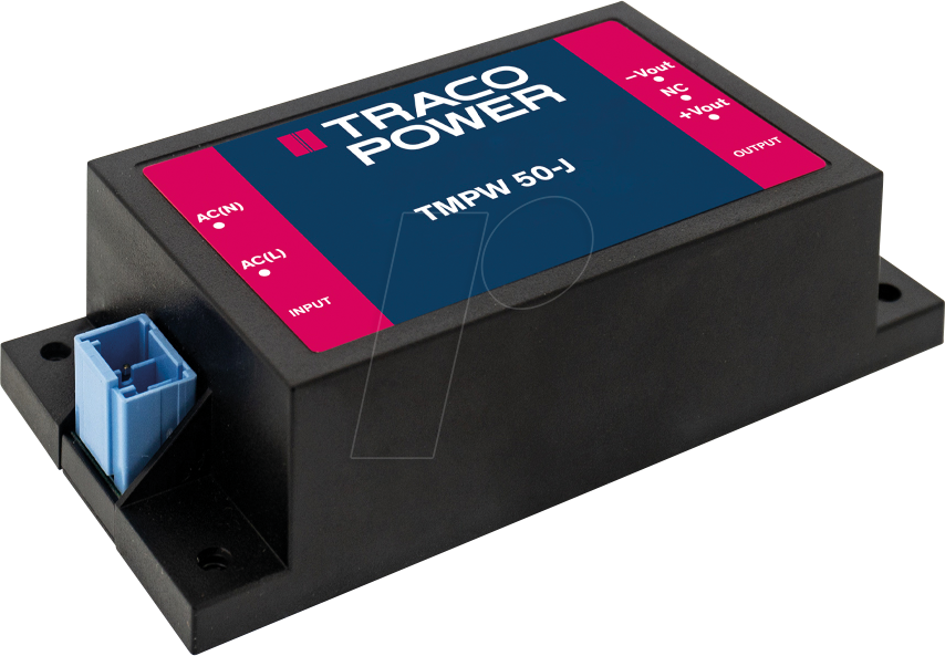 TMPW 50-115-J - AC/DC-Wandler TMPW, 50 W, 85-305 VAC/15,0 VDC, Chassis-Gehäuse