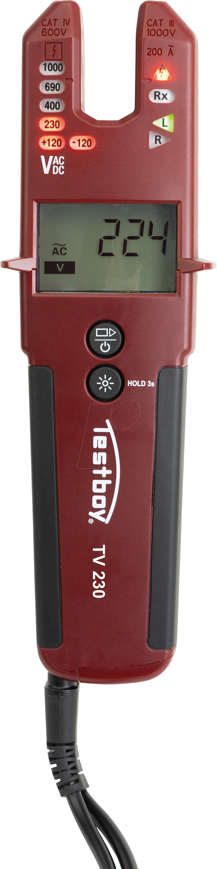 Thumbnail - TESTBOY TV 230 - Spannungsprüfer TV 230, 1 - 1000 V AC, 1 - 1500 V DC