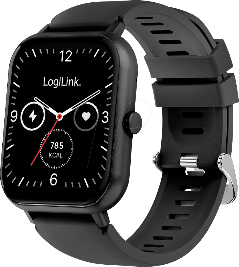 LOGILINK SW0001B - SmartWatch, Edge, 48 mm, schwarz