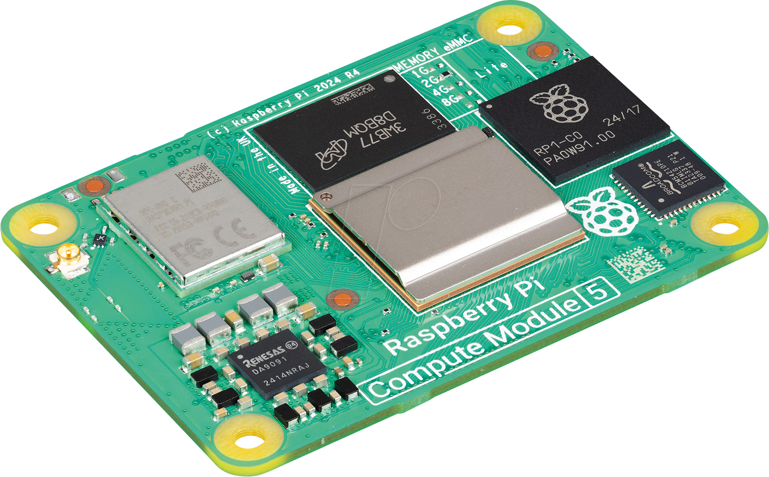 Thumbnail - RPI CM5 2GB32GB - Raspberry Pi Compute Modul 5, 2GB RAM, 32GB eMMC