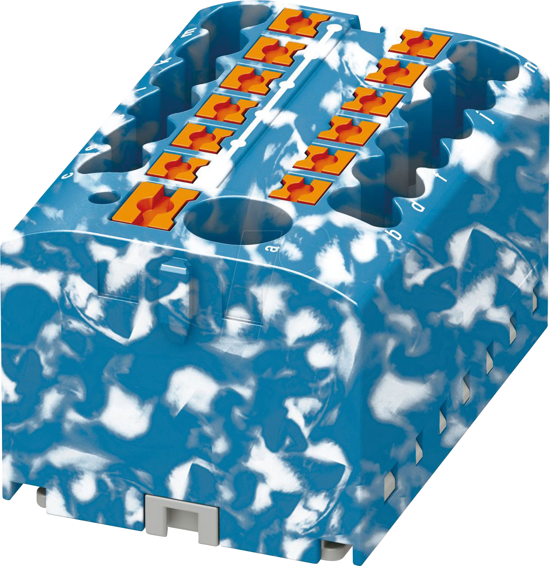 PHOE 1091672 - Verteilerblock PTFIX, 12x2,5, blau/weiß