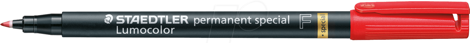 STAEDTLER 319FRT - Permanent special Stift F, 0,6 mm, rot