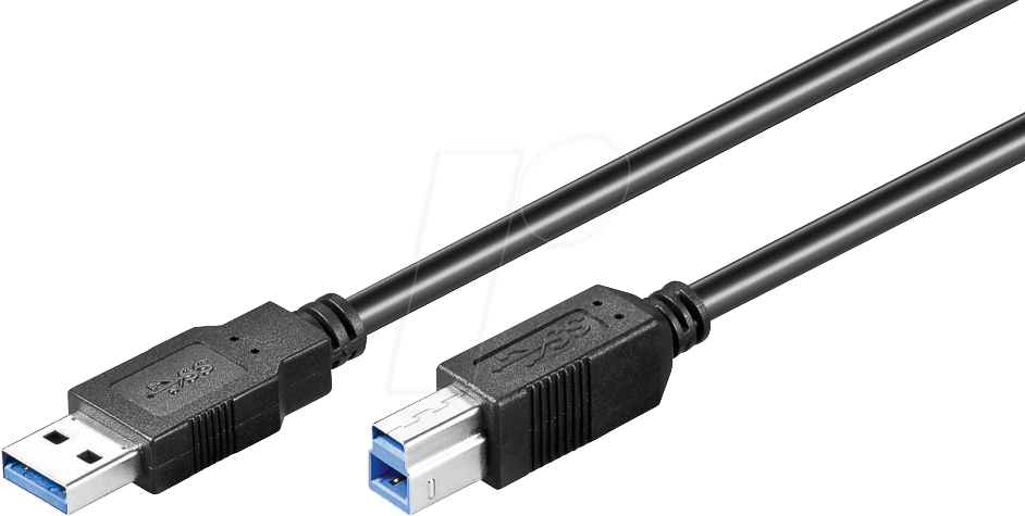 USB3 AB 300 SW - USB 5 Gb/s Kabel, A Stecker auf B Stecker, 3 m