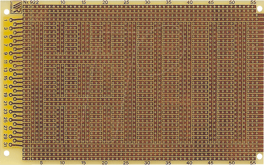 UP 922HP - Laborkarte, Hartpapier, 160x100mm, CU 35µ