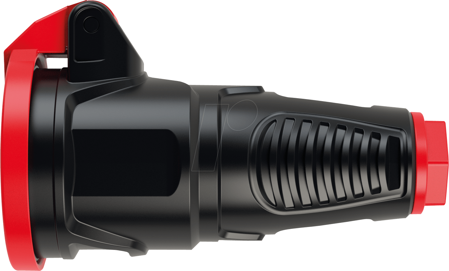 TAUR2 2412-SRW - Gummi-Kupplung Taurus2, Typ E - CEE 7/5, schwarz/rot