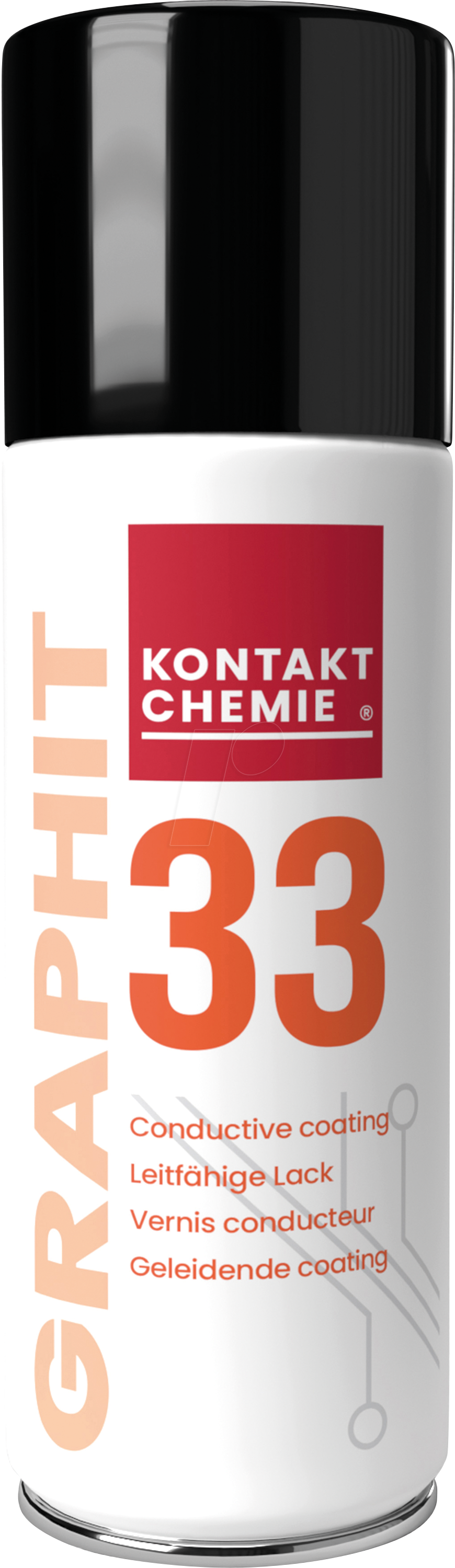 Thumbnail - KONTAKT 218 - Graphitlack, Graphit 33, 200 ml, Leitlack