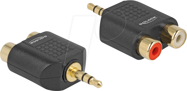 DELOCK 65365 - 3,5 mm Klinken Stecker auf 2x Cinch Buchse
