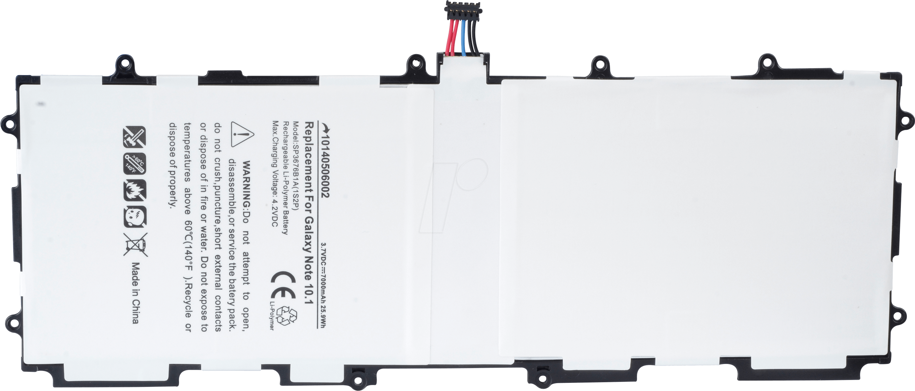 AKKU SAM 56 - Tablet-Akku für Samsung Galaxy Note 10.1, Li-Pol, 7000 mAh