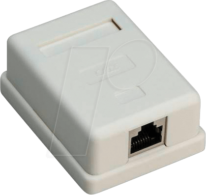 GOOBAY 77634 - 1-port RJ45-Anschlußdose, CAT.6, STP