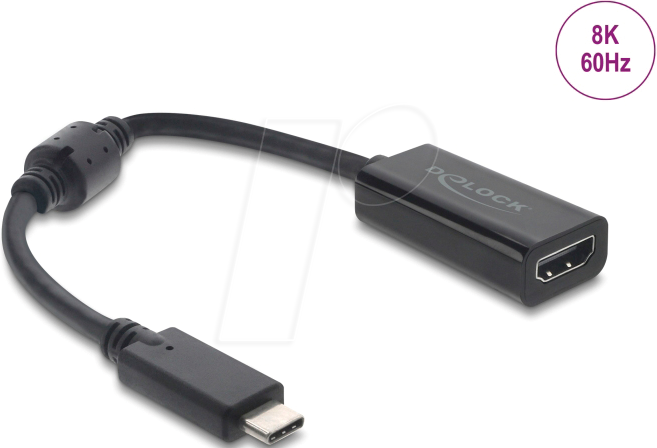 DELOCK 61085 - Adapter USB-C > HDMI Adapter, 8K@60 Hz