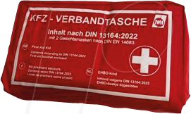 Thumbnail - KFZ 23511 - KFZ - Verbandkasten, DIN13164:2022, Tasche