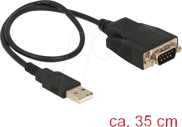 DELOCK 62958 - Delock Konverter USB 2.0 A Stecker > seriell DB9 Stecker ESD 35