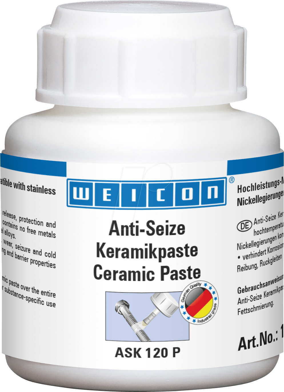 WEICON 10067867 - Montagepaste Anti-Seize, Keramikpaste, 120 g