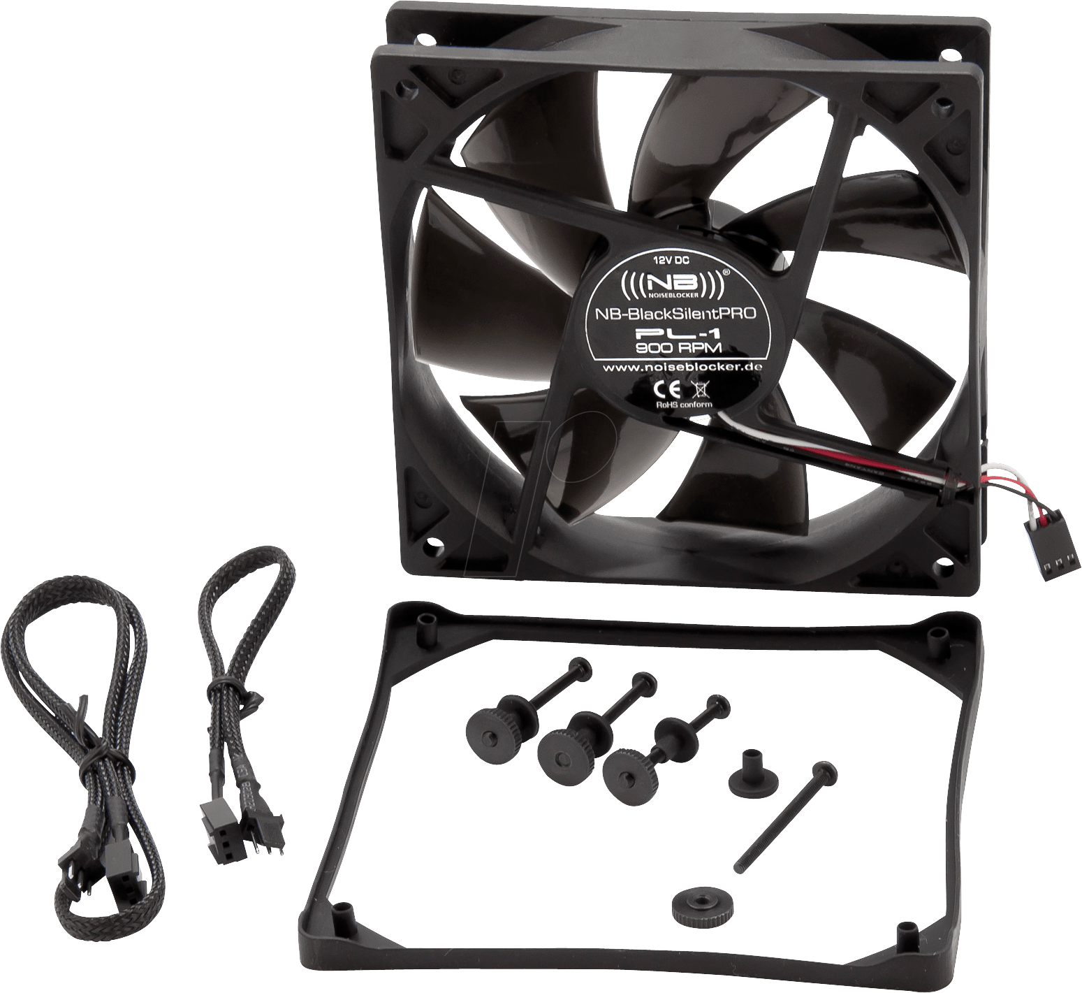 NOISEBLOCK PL1 - Noiseblocker BlackSilent Pro Fan PL1, 120 mm