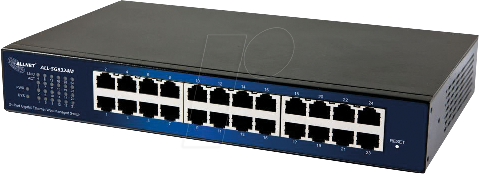 Thumbnail - ALLNET ALLSG8324 - Switch, 24-Port, Gigabit Ethernet