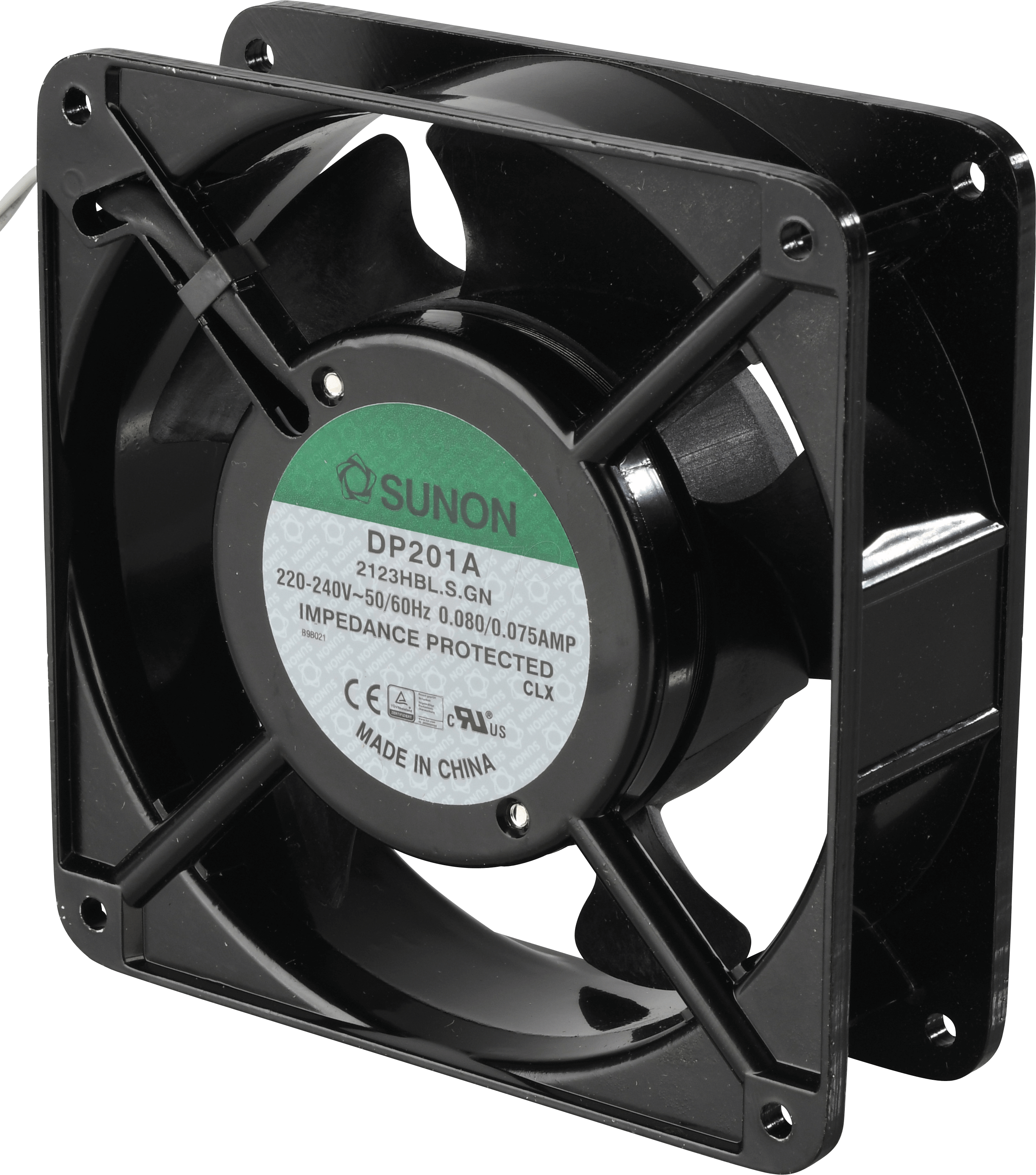 SUN DP201A21 - Axiallüfter, 120x120x38mm, 230VAC, U/min:2550