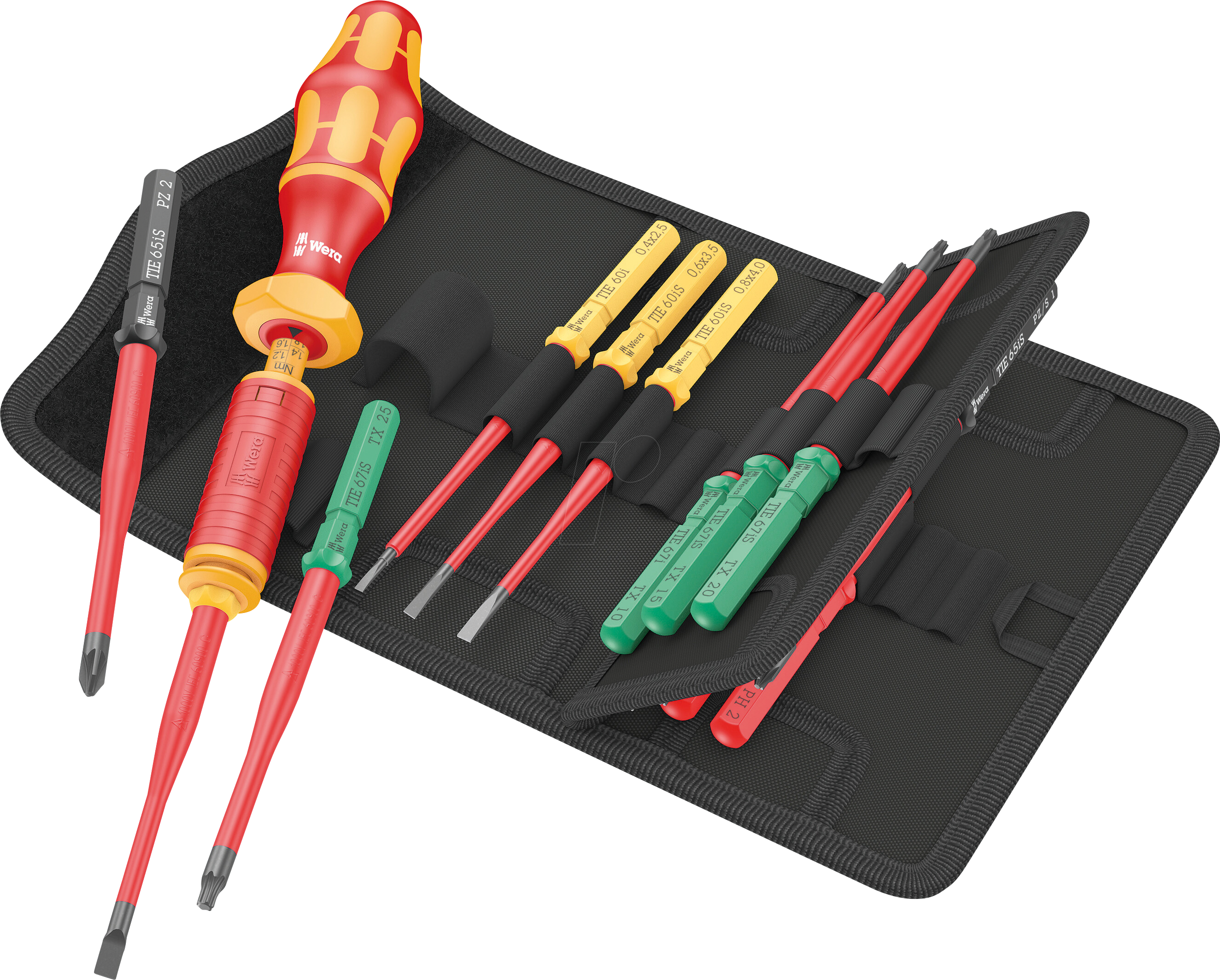 Thumbnail - WERA 05006605001 - Schraubendrehersatz, Wechselklingen, Kraftform Kompakt VDE, 15-t