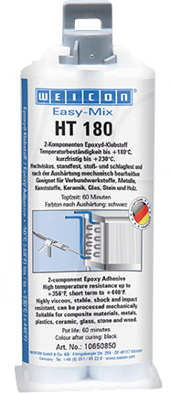 Thumbnail - WEICON 10650850 - Epoxykleber, Easy-Mix HT180, schwarz, 50 ml