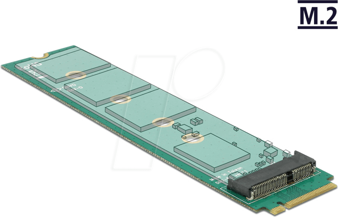 DELOCK 65831 - Konverter M.2 Key M > M.2 Key E Slot
