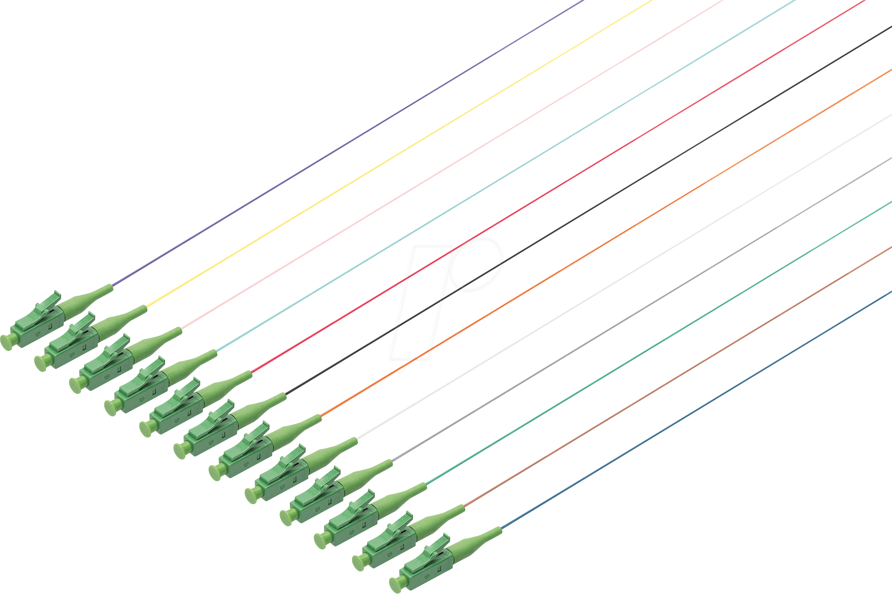 DIGI D2933202APC - LWL Pigtail-Set, LC/APC, OS2, 09/125 µm, 12 Stück