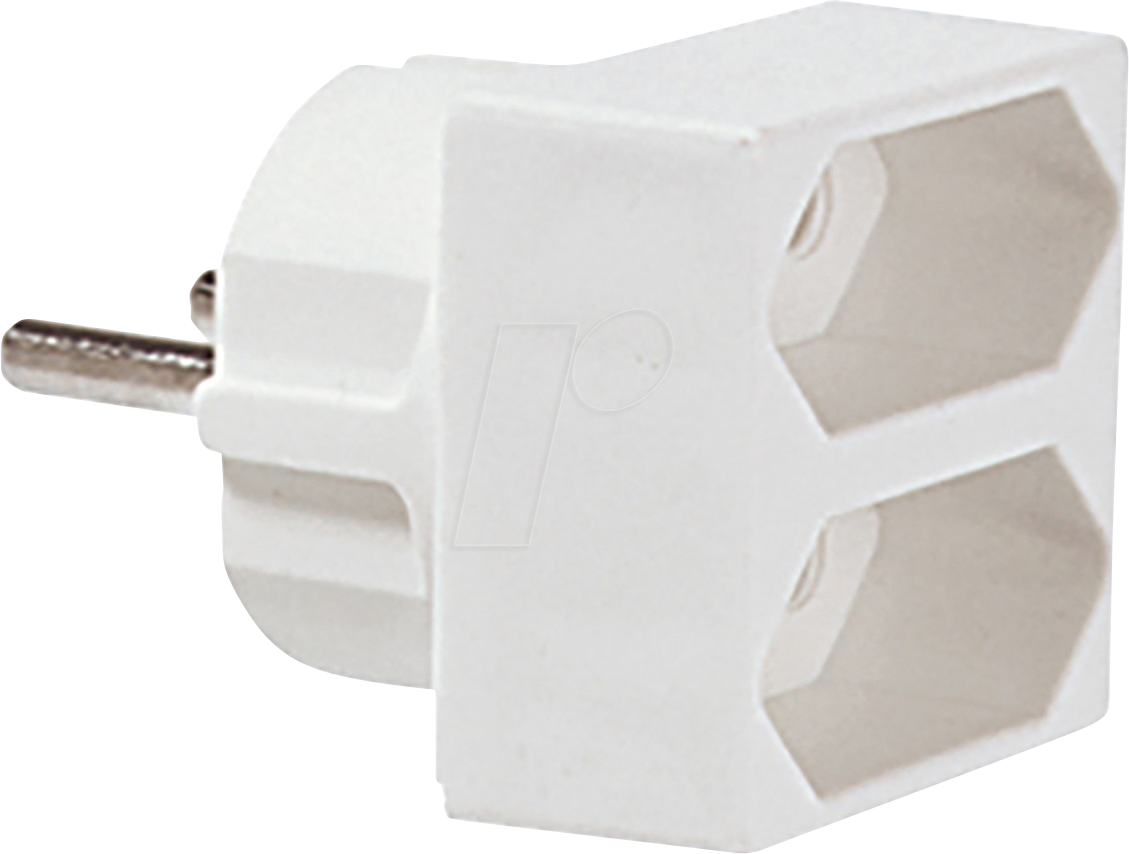 BACH 921.271 - Doppelstecker, 1x Stecker, 2x Buchse