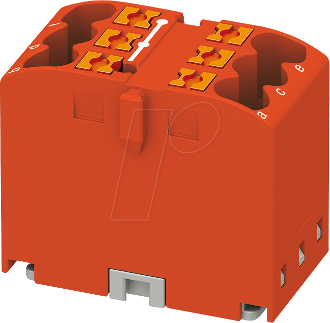 PHOE 3273268 - Verteilerblock PTFIX, 6x2,5, rot