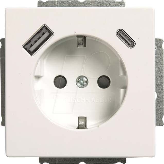 BJ 20EUUSBAC-44G - Schutzkontakt-/USB-A+C Steckdose Safety+