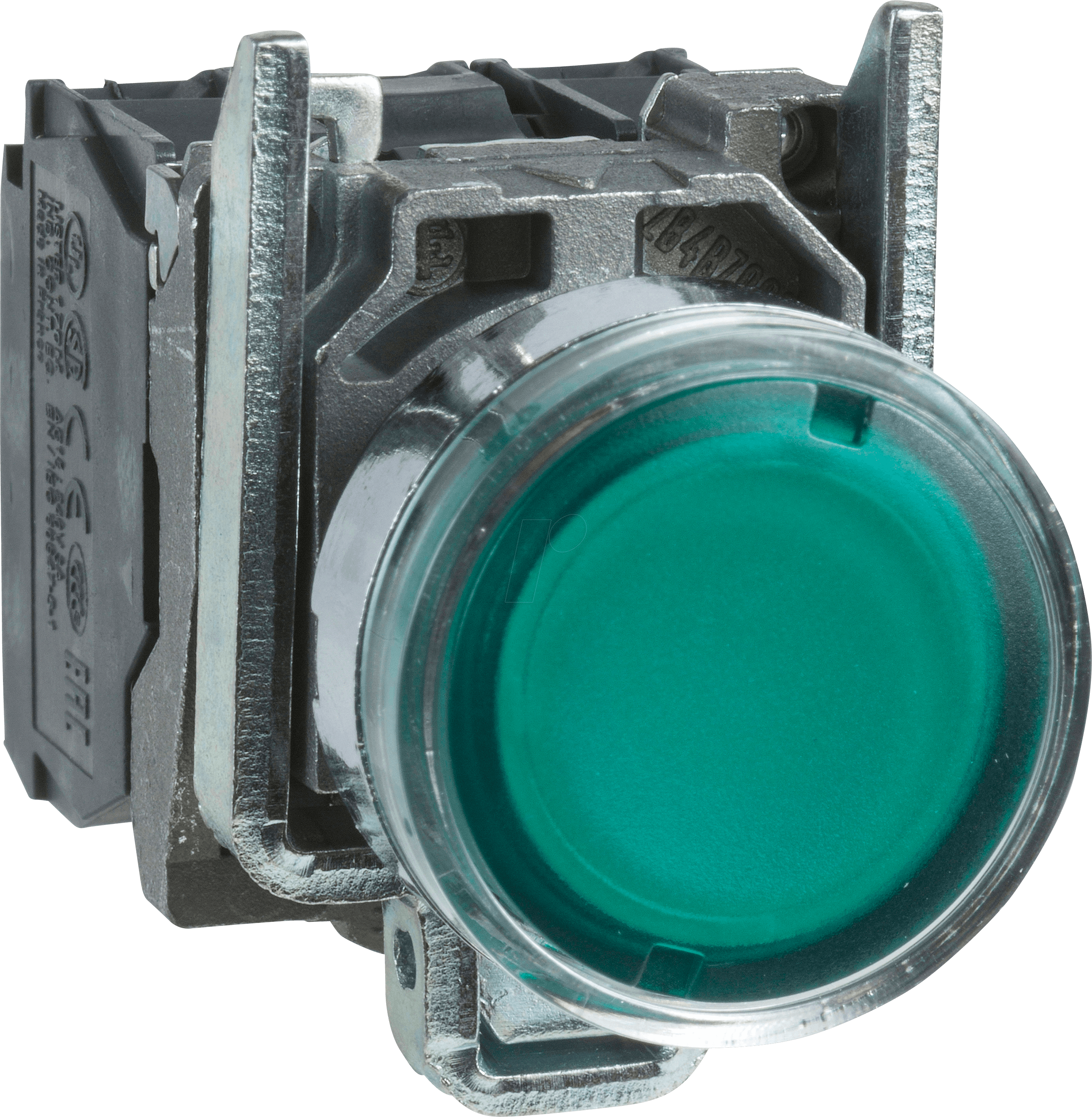 XB4BW33B5 - Leuchtdrucktaster mit 24 V LED, 1 Öffner/1 Schließer, tastend