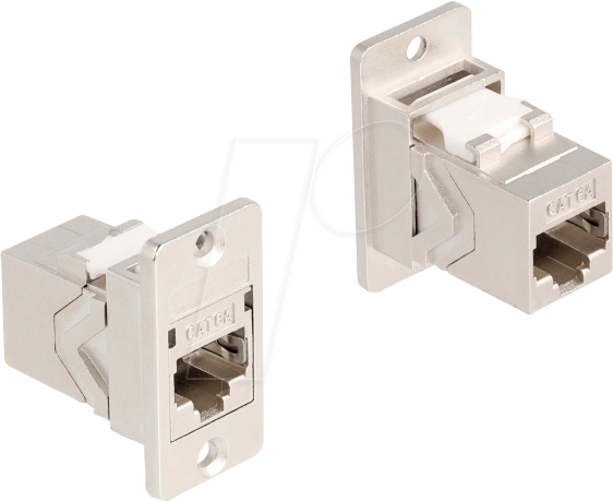 DELOCK 67163 - Keystone Modul, Cat.6a RJ45 Buchse / Buchse