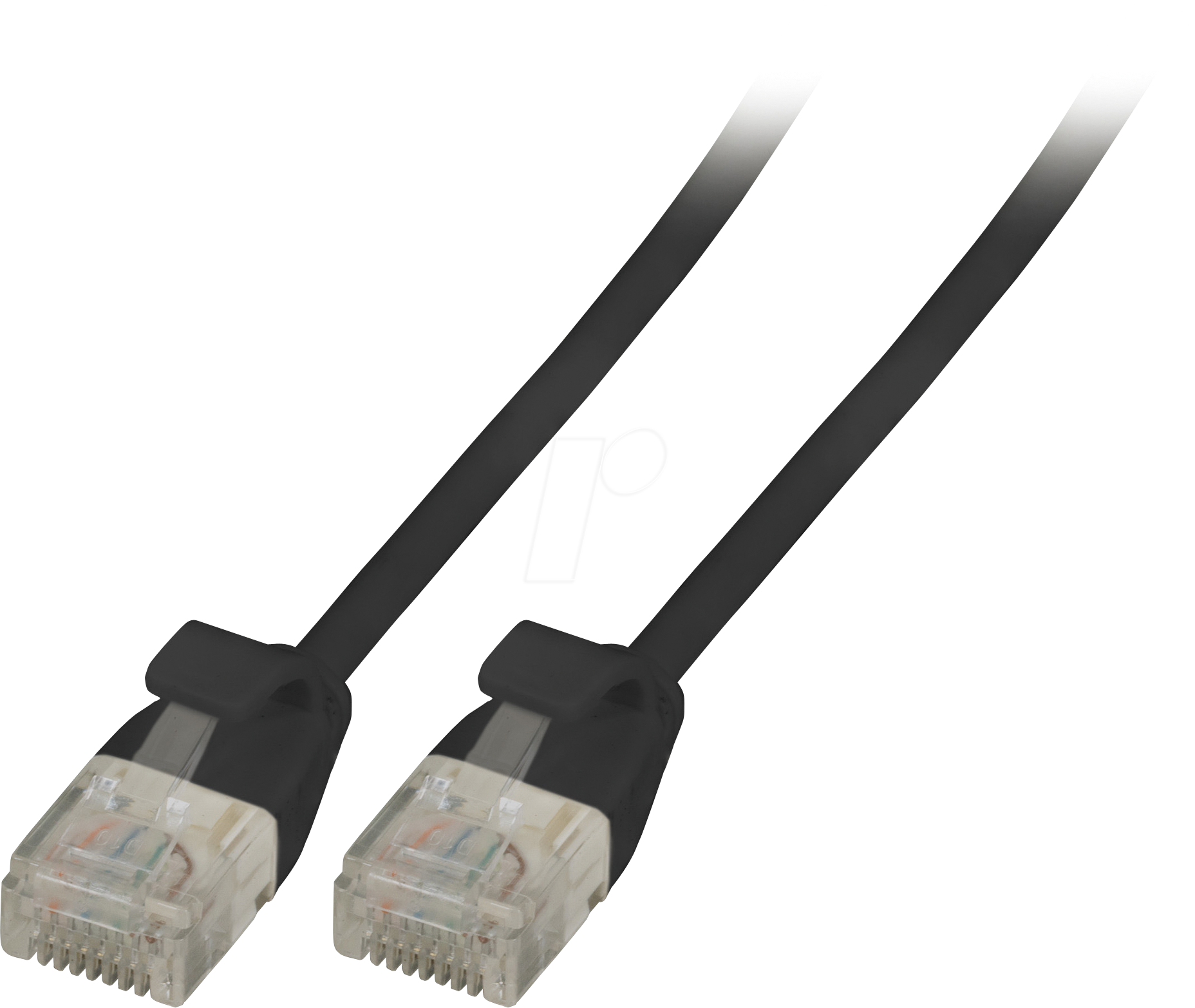 EFB K8108SW.1 - Cat.6a Patchkabel, U/UTP, ultraflex, 1 m, schwarz