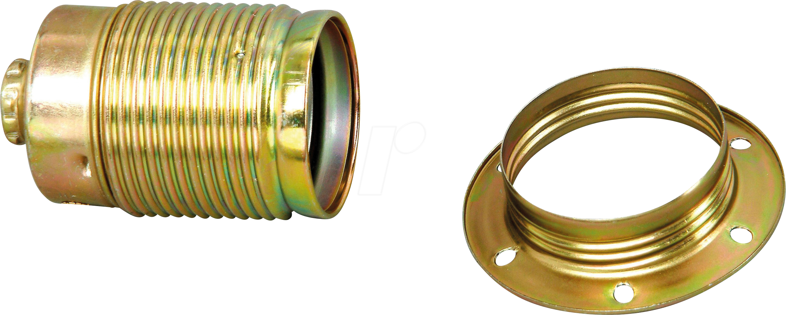 FASSUNG E27-SRM - Lampenfassung mit Außengewinde, E27, Metall, messing