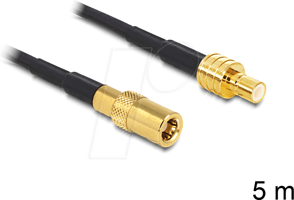 DELOCK 88649 - HF Antennenkabel, SMB Stecker > SMB Buchse, 5 m