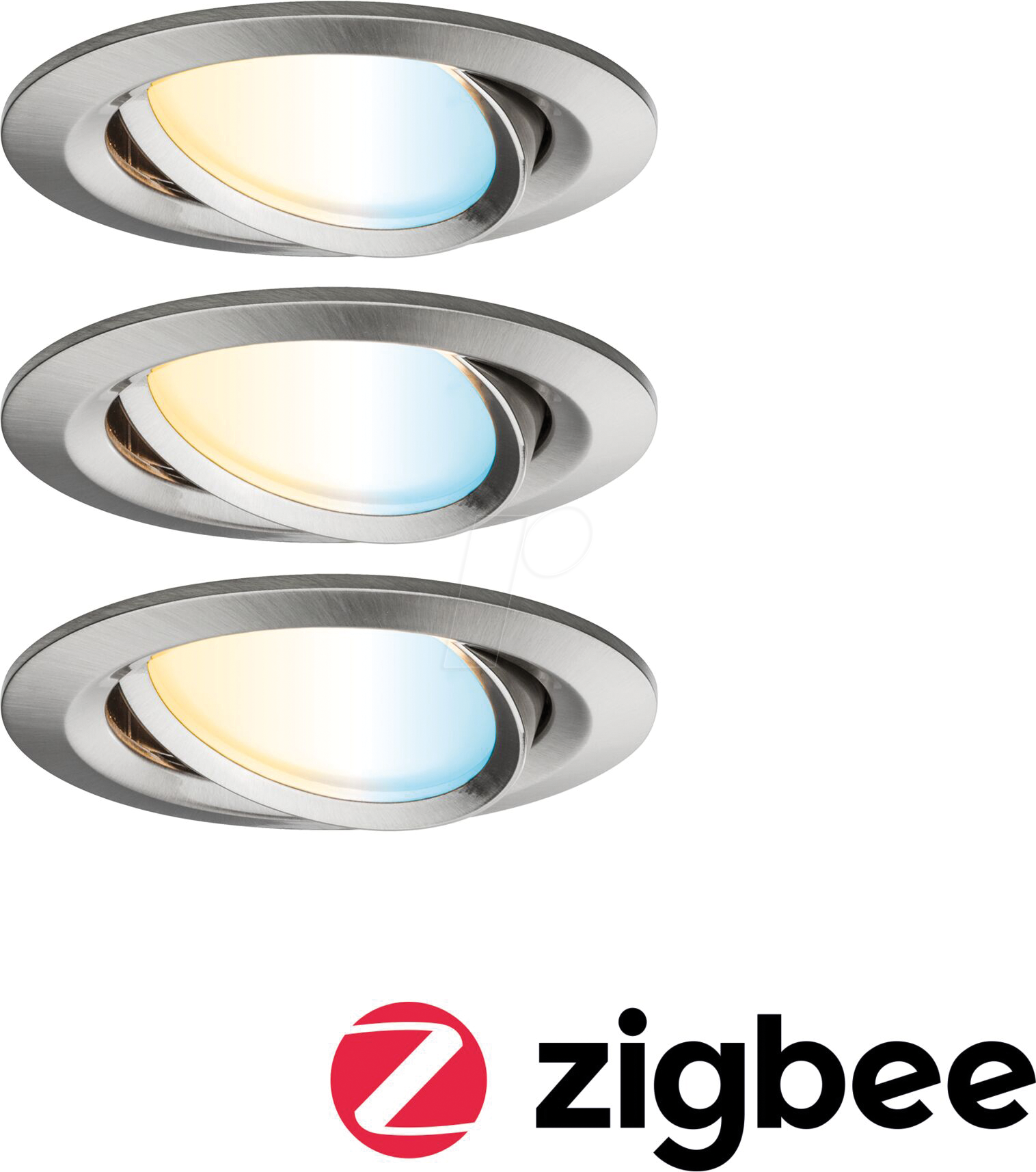 PLM 92962 - Einbauleuchte Nova Plus Coin, 3,6 W, 2700 K, rund, Zigbee, 3er S