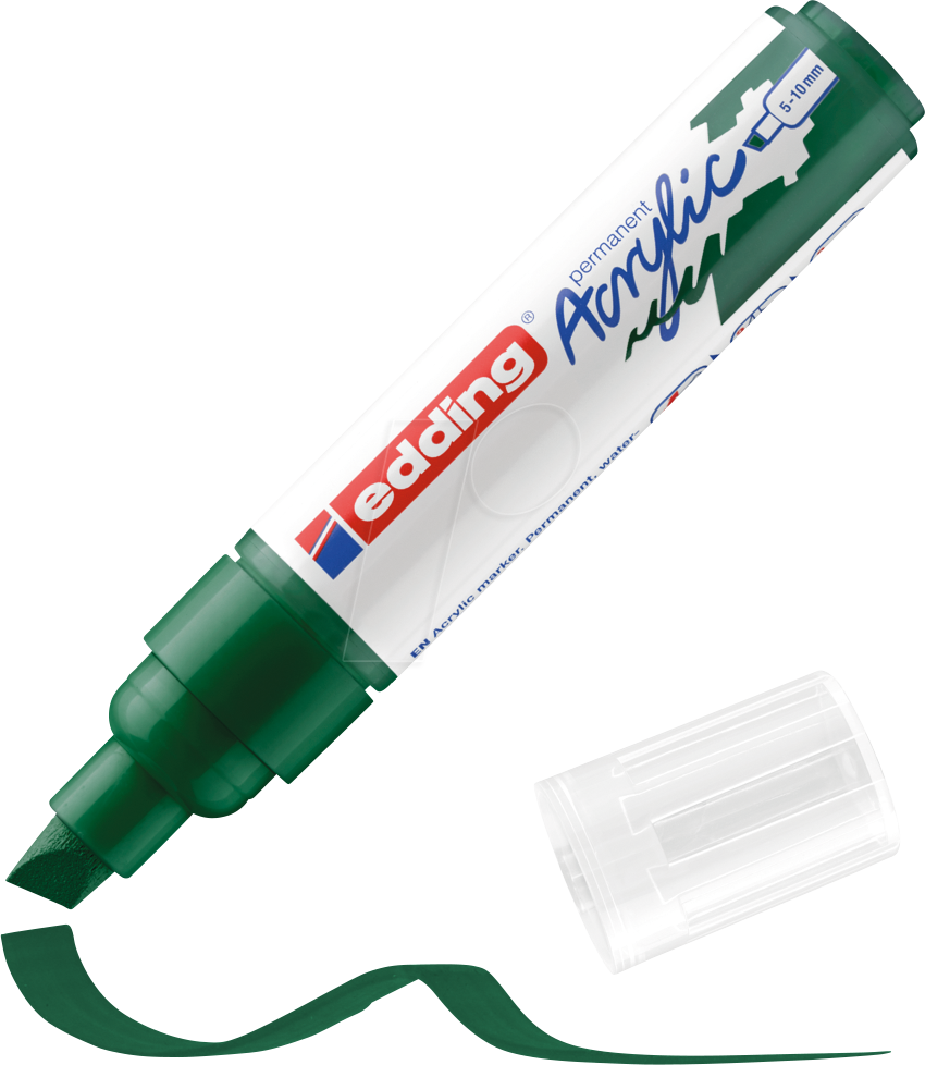 EDDING 5000GN - Acrylmarker, 5 mm - 10 mm, moosgrün