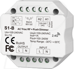 OPT AC6363 - AC Triac Funk,+ Tast Dimmer, LED