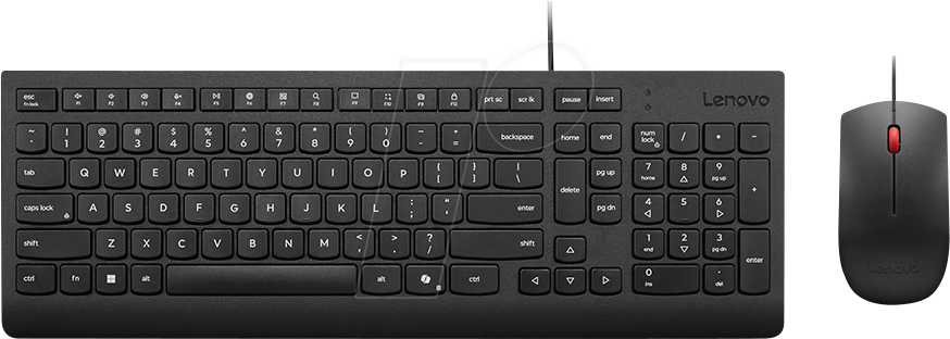 Thumbnail - LENOVO 4X31R6441 - Tastatur-/Maus-Kombination, USB, schwarz