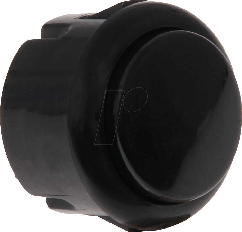 ARC BUTTON M BK - Mini Arcade Button mit Mikroschalter, Ø=33 mm, schwarz