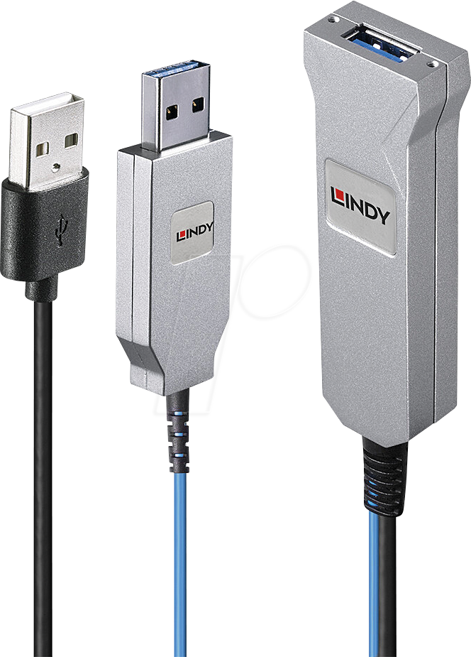 LINDY 43345 - USB 5 Gb/s AOC Kabel, USB-A Stecker auf Buchse, 30 m