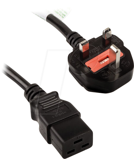 KOLINK 00810 - Kolink Premium Netzkabel, UK Stecker, 1,8 m, C19