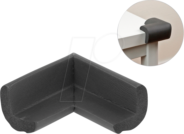 DELOCK 18398 - Schaumstoff Kantenschutz selbstklebend 70 x 67 x 35 mm