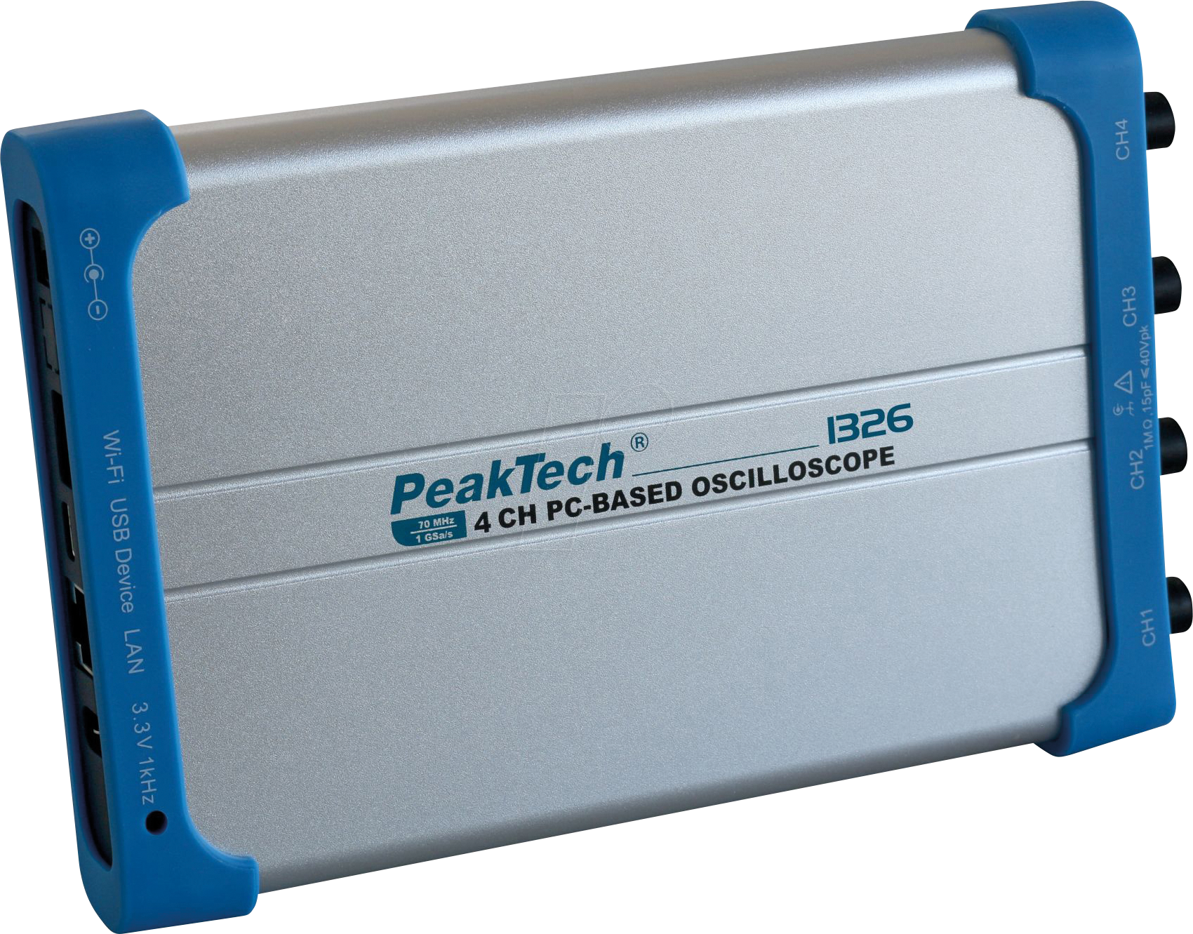 PEAKTECH 1326 - USB-Oszilloskop, 70 MHz, 4 Kanäle