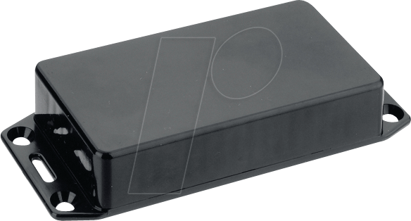 Thumbnail - 1591SFLBK - Flanschgehäuse, Serie 1591, 82 x 110 x 44 mm, schwarz