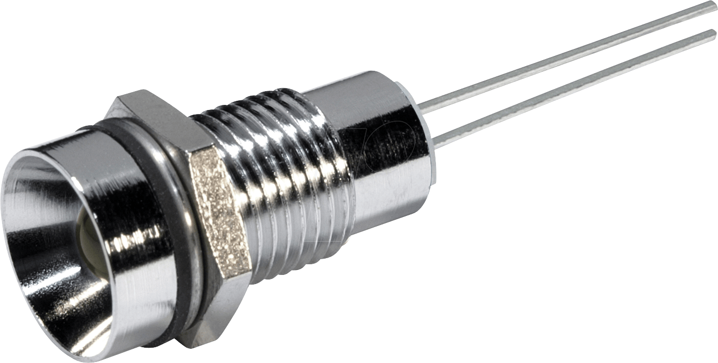 Thumbnail - 19070002 - LED-Signalleuchte, gelb blinkend, 3,5-13 VDC, Ø8 mm, 32 mcd