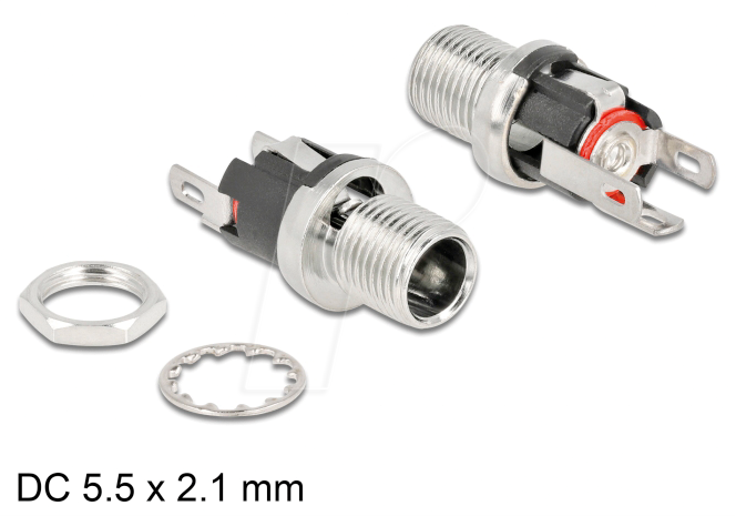 DELOCK 90056 - Steckverbinder, DC, Buchse zum Einbau