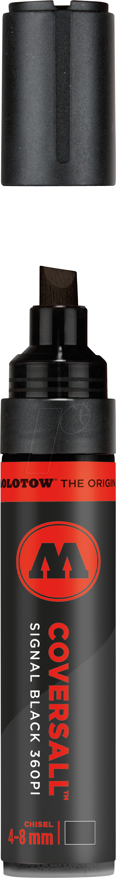 MO360000 - Permanent Marker, CoversAll 360PI, 4-8 mm, schwarz