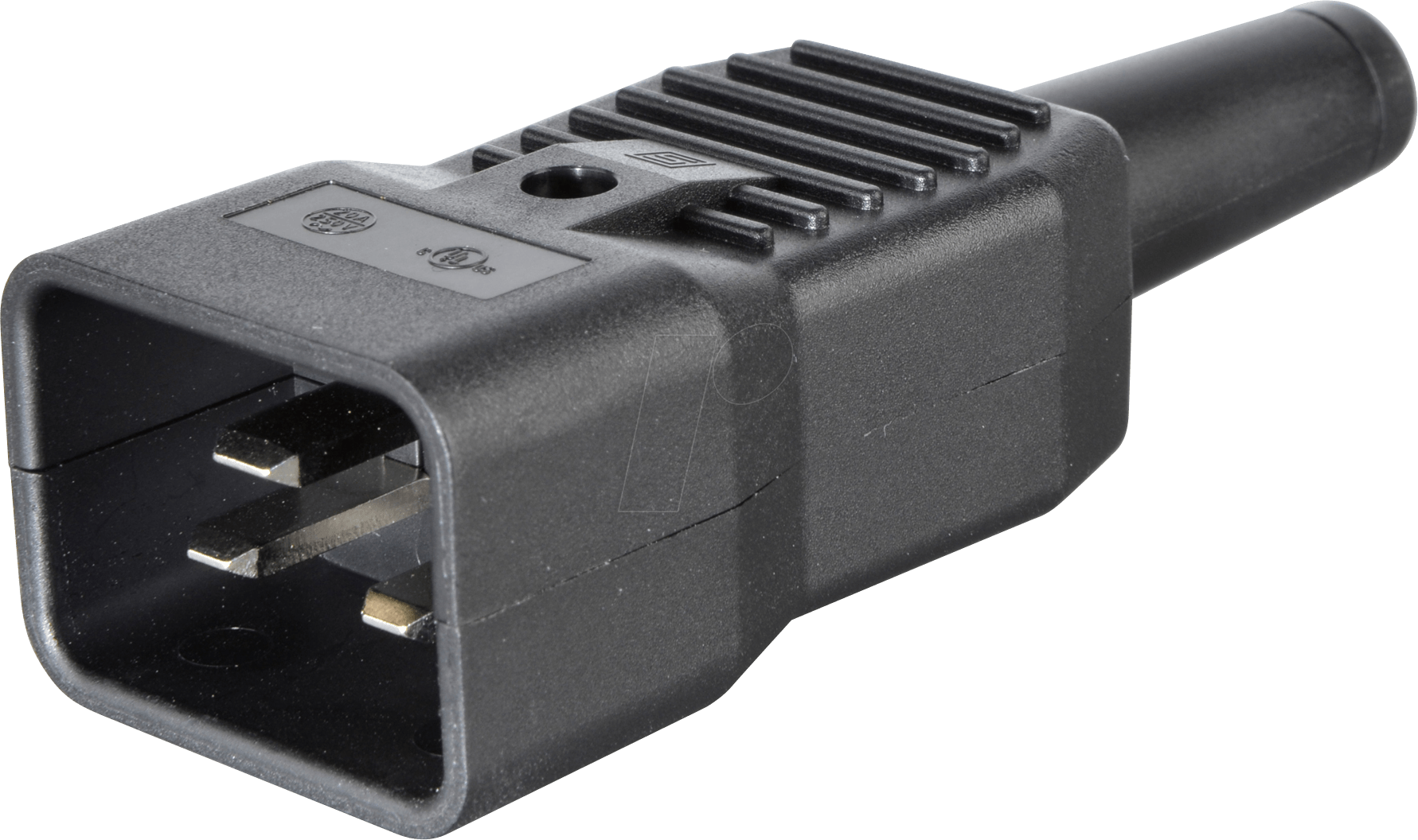 KKS 16-1 - Kaltgerätestecker gerade, 16 A, C20