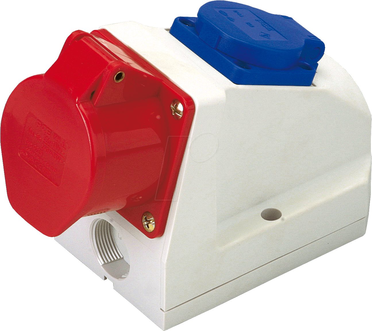 CEE-DOSE 4-32 - CEE-Wandsteckdose, 400V, 32A, rot, Aufputz