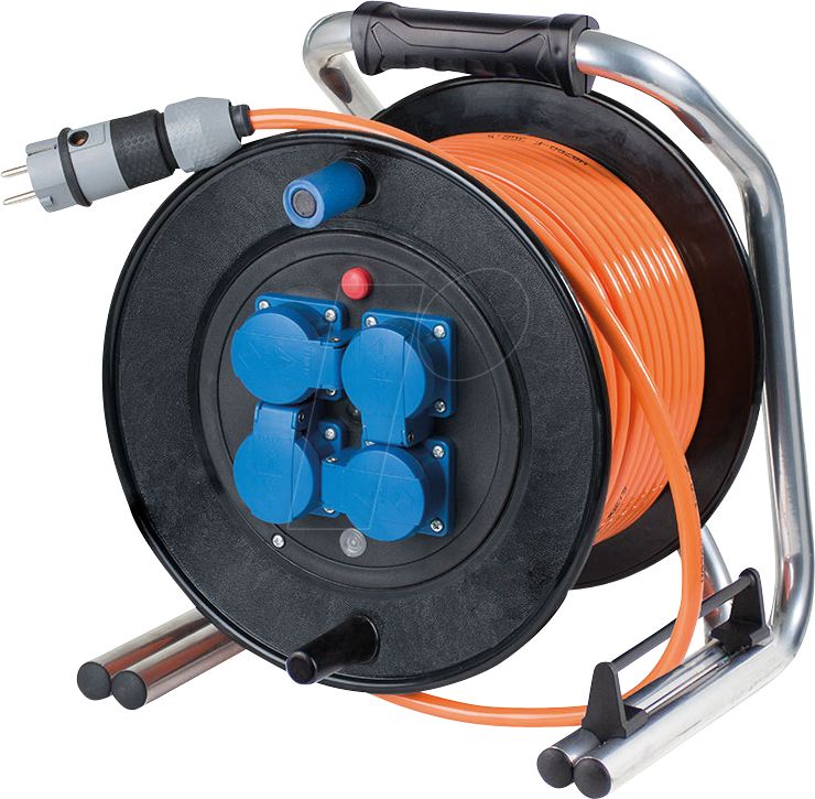 AS-SCHWABE 20742 - Panzer-Vollgummi Kabeltrommel, 50 m