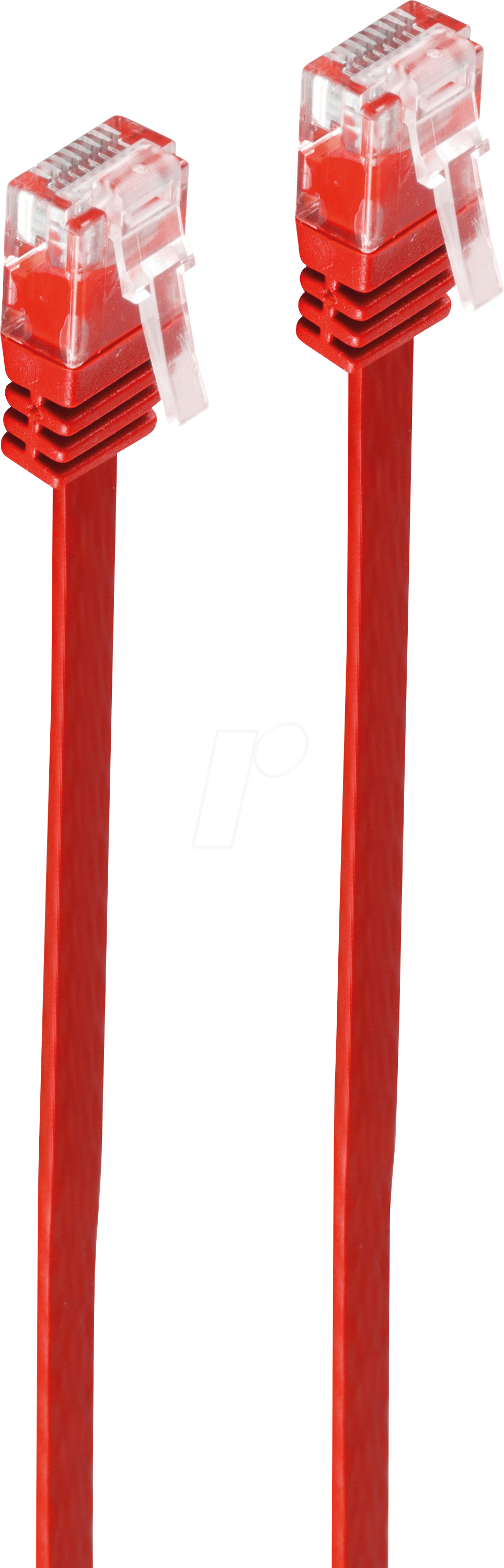 Thumbnail - SHVP SP720-SLR - Cat.6 Flachkabel U/UTP, slim, rot, 10 m